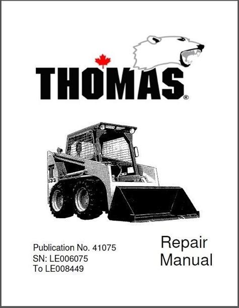 thomas t233hd skid steer specs|thomas t133 repair manual pdf.